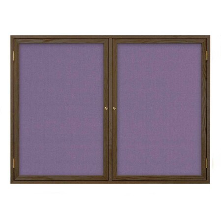 United Visual Products Open Faced Traditional Corkboard, 60x36" UV643A-BLACK-APRICOT
